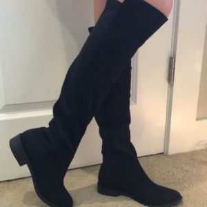 Black Knee High Boots